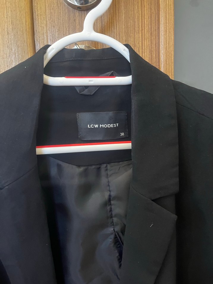 Siyah Düğmeli Kadın Blazer Ceket - Görsel 4