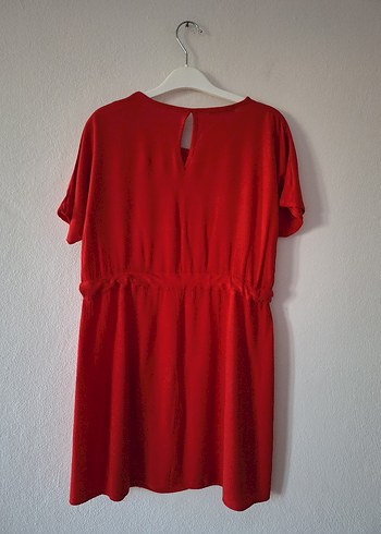 Belden bağlamalı mini elbise - Görsel 7