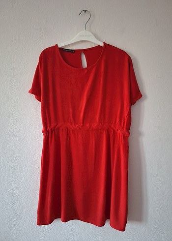 Belden bağlamalı mini elbise - Görsel 2