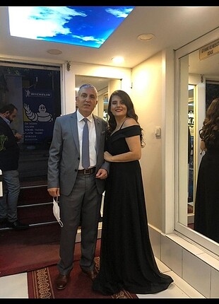 Uzun siyah abiye 