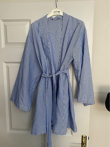 40 Beden Milla çizgili kimono