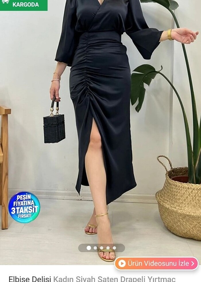 saten elbise  - Görsel 3