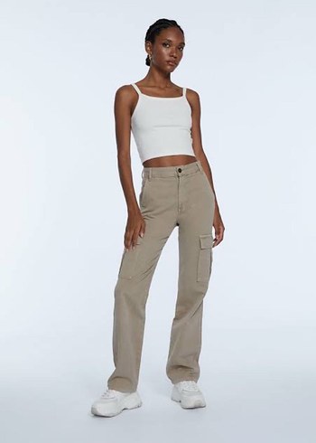 STR wide leg kargo pantolon palazzo - Görsel 6