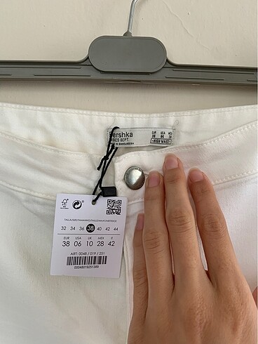 Bershka Bershka Likralı Yüksek Bel Pantolon