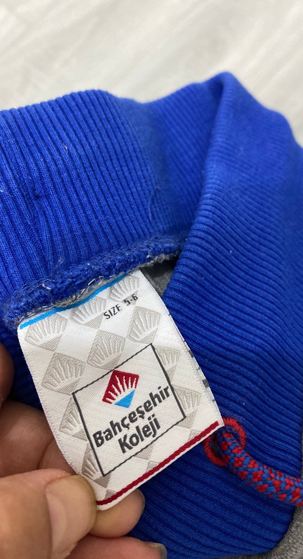 Gri kız Çocuk Bahçeşehir koleji  Eşofman Altı - Görsel 4