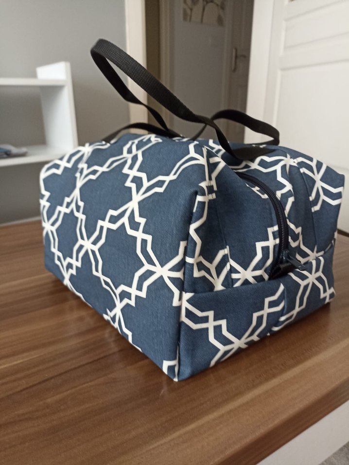 Desenli Mavi Bebek Çantası - Görsel 2