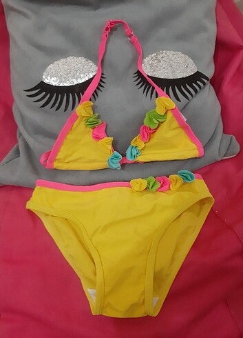 ???????? #sarı #bikini #mayo #kız #çocuk #pembe #renkli ????????