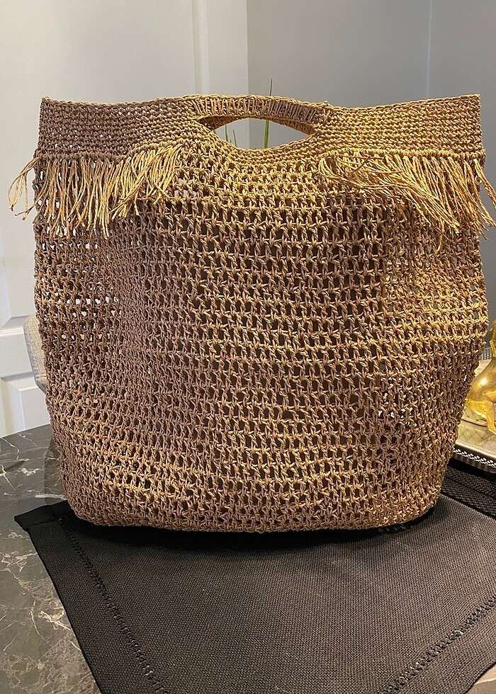 El işi örgü çanta - Görsel 2