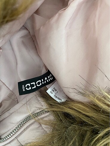 l Beden mor Renk H&M şişme oversize mont