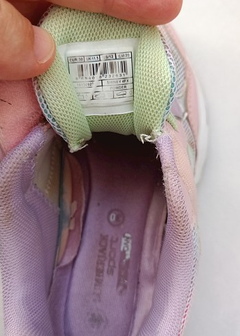 30 Beden pembe Renk Kız Çocuk Pembe Bağcıklı Renkli Spor Ayakkabı
