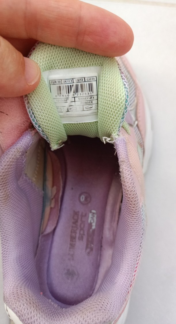 Kız Çocuk Pembe Bağcıklı Renkli Spor Ayakkabı - Görsel 4