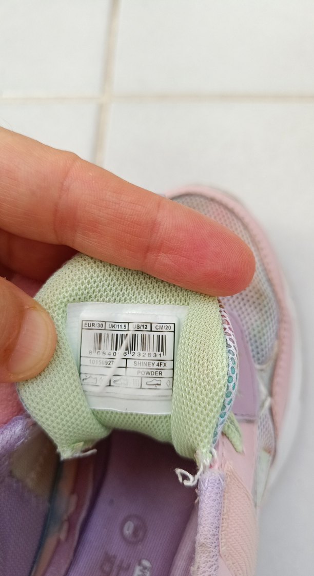 Kız Çocuk Pembe Bağcıklı Renkli Spor Ayakkabı - Görsel 3