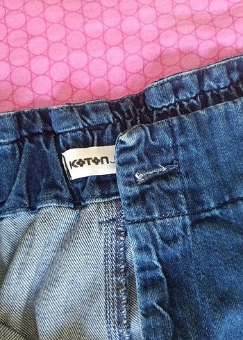 Düğmeli Koyu Mavi Midi Bol Kesim Kadın Kot Pantolon - Görsel 6