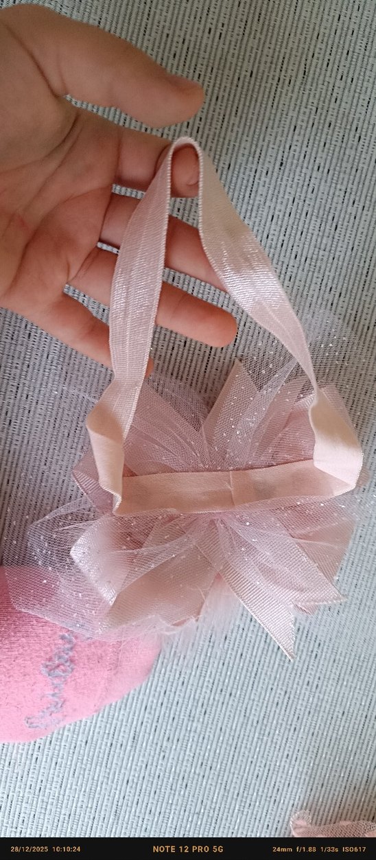 Nakışlı Pembe Kız Saç Aksesuarı - Görsel 2