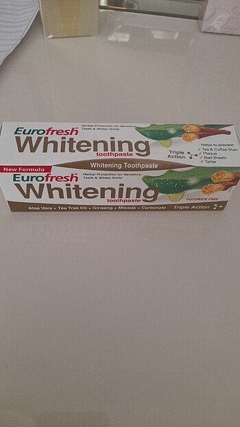 Euro fresh whitening toothpaste diş macunu Farmasi. 