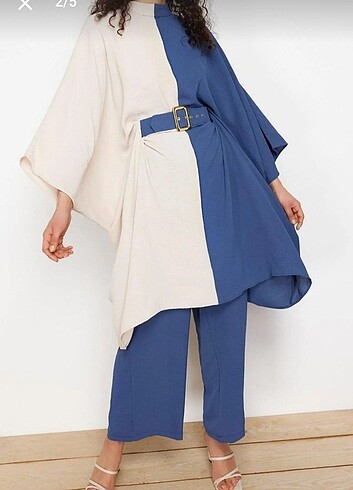 Beli Kemerli tunik pantolon / takım 