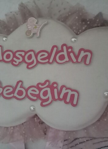 Yenidoğan Beden kapı süsü ve hediye sunum sepeti