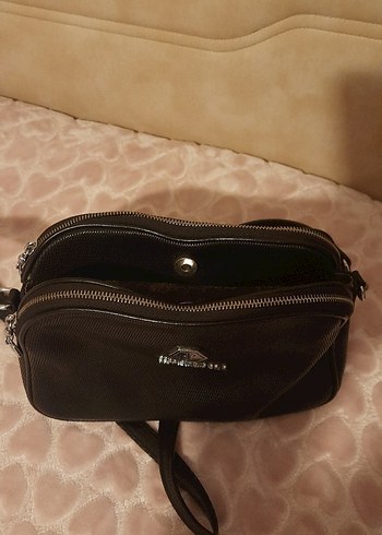 Siyah Deri Kadın Omuz Çantası - Görsel 4