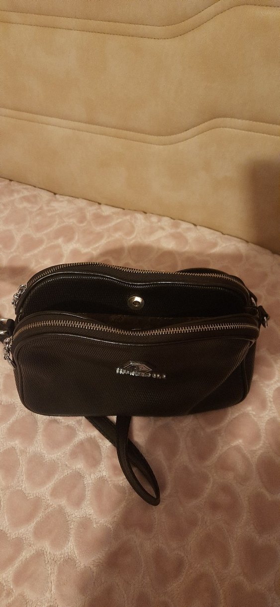 Siyah Deri Kadın Omuz Çantası - Görsel 4