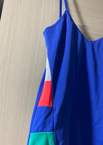 Mavi İnce Askılı Kadın Mayo - Görsel 2