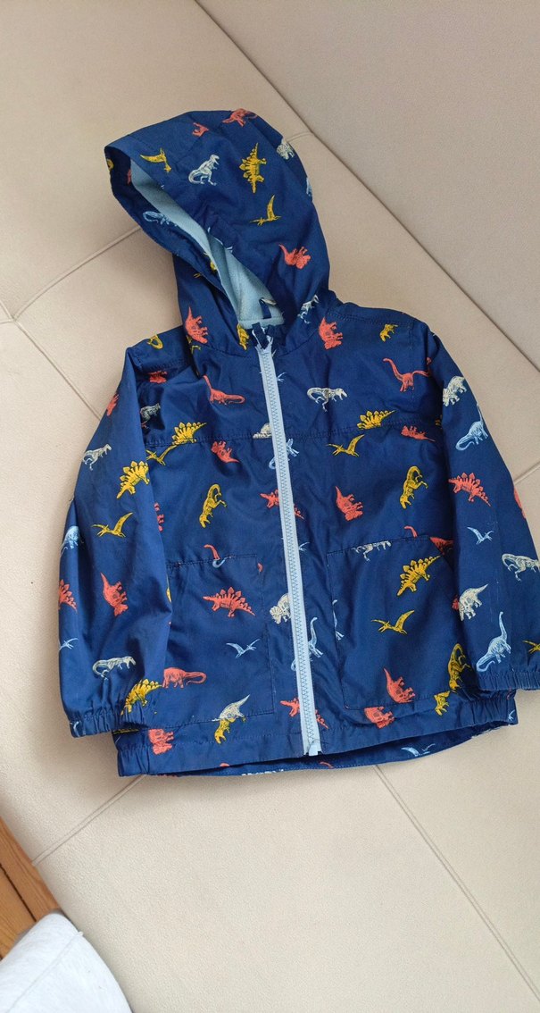 Renkli Baskılı Erkek Çocuk Kapüşonlu Yağmurluk - Görsel 3