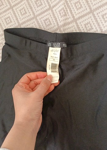 Düz Siyah Kadın Tayt - Görsel 3