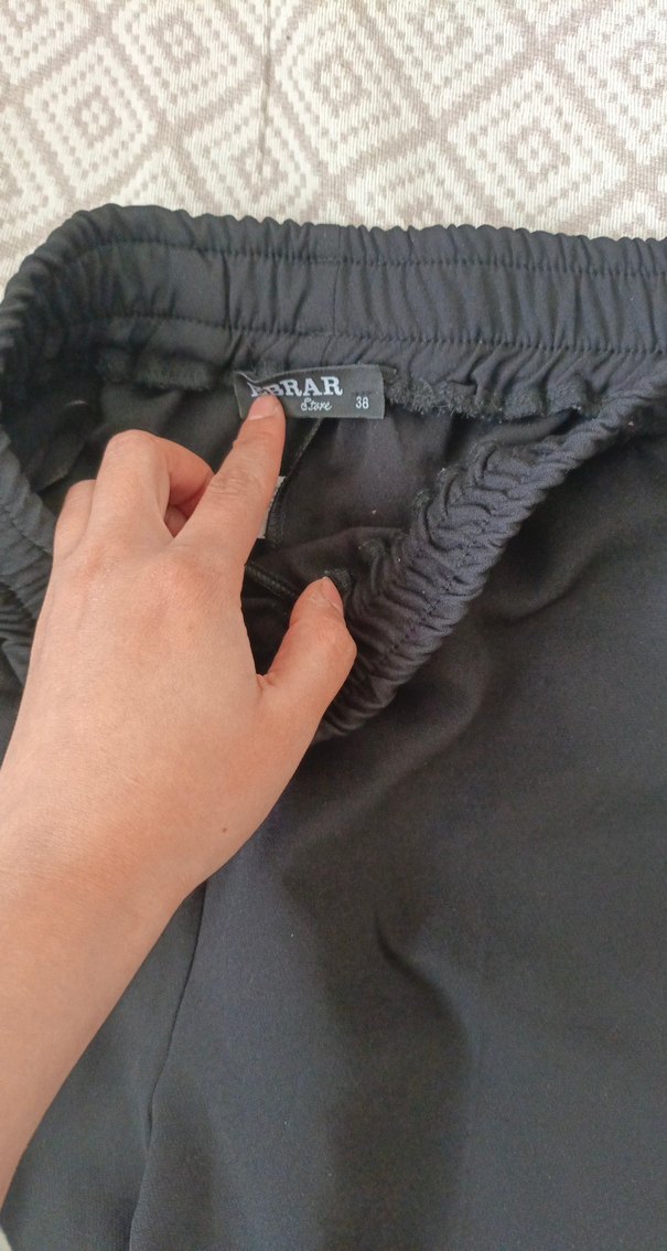 Kumaş Kadın Pantolon, Pilili, Ofis Stil - Görsel 5