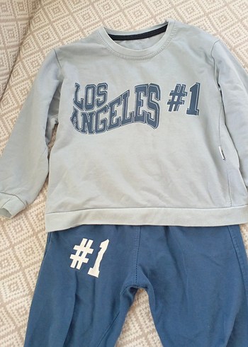 Mavi Erkek Çocuk Uzun Kollu Takım - Görsel 2