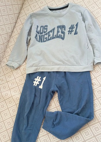 Mavi Erkek Çocuk Uzun Kollu Takım - Görsel 4