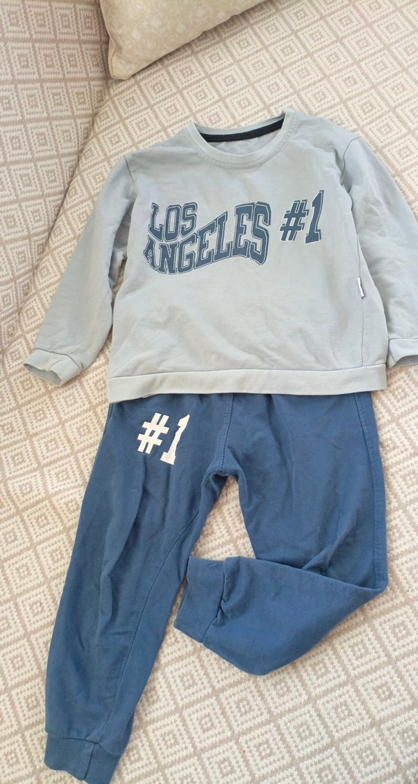 Mavi Erkek Çocuk Uzun Kollu Takım - Görsel 4