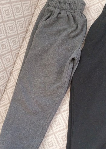 Gri Erkek Çocuk Rahat Kesim Eşofman Altları - Görsel 3