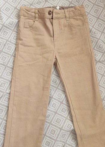 Bej Erkek Çocuk Pamuk Pantolon - Görsel 2