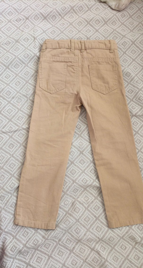 Bej Erkek Çocuk Pamuk Pantolon - Görsel 3
