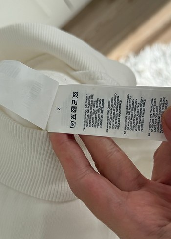 xl Beden Beyaz Baskılı Pamuklu Sweatshirt