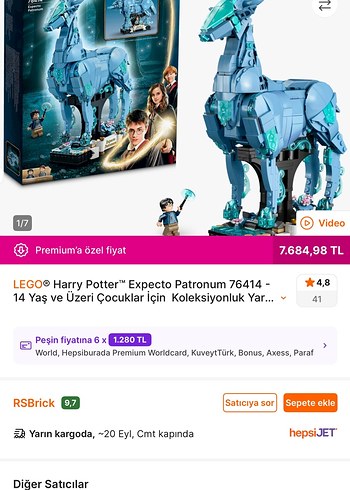 LEGO Harry Potter Expecto Patronum 76414 Seti