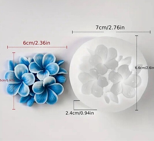 Çiçek mum kalıbı