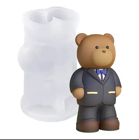 Damat ayıcık mum kalıbı