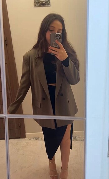 m Beden haki Renk Zara ceket