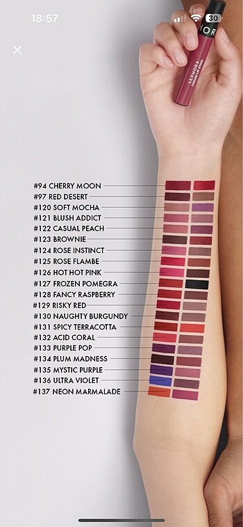 Sephora Sephora Cream Lip Stain ruj 122 numara