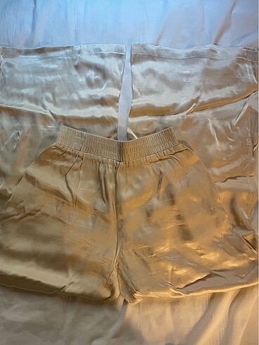 krem saten pantolon