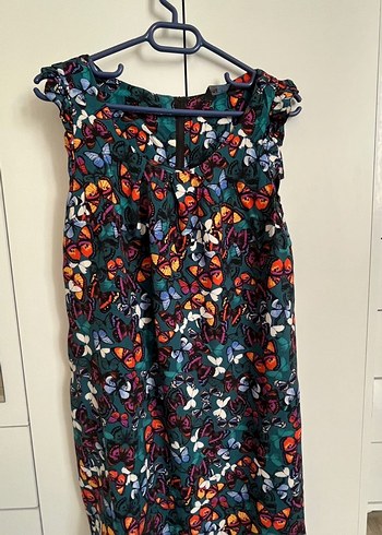Desenli Bohem Hamile Midi Tunik