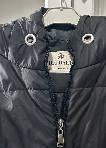 Düğmeli Siyah Kadın Kışlık Mont - Görsel 3