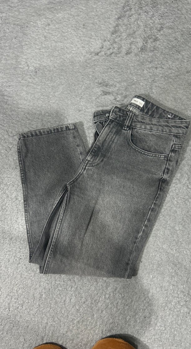 Gri Denim Kadın Midi Jean Pantolon - Görsel 2