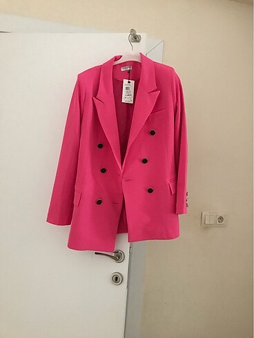 Pembe blazer ceket