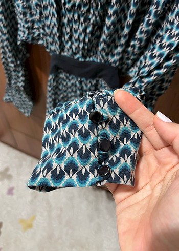 Fırfırlı Havalı Elbise - Görsel 7