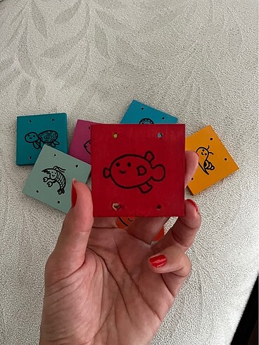 Beden Hayvan Resimli Eğitici Ahşap Oyuncak