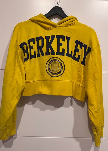 Zara Kısa Berkeley Baskılı Sweatshirt