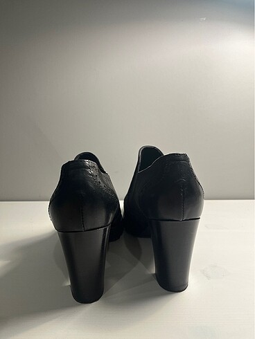 36 Beden siyah Renk Divarese Süet-Deri Topuklu Ayakkabı