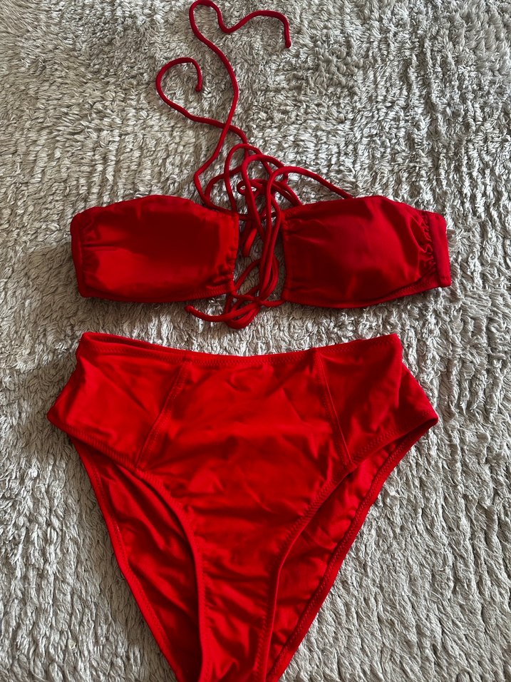 Kırmızı bikini takımı - Görsel 2