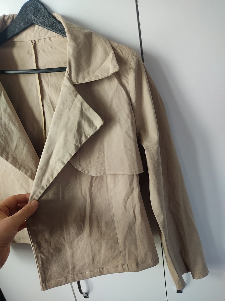 Bej Keten Kadın Ceket - Görsel 2